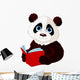 Panda reading a book Wall Decal
