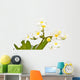 White Frangipani White Wall Mural