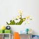 White Frangipani White Wall Mural