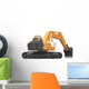 Excavator Illustration Wall Decal