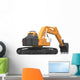 Excavator Illustration Wall Decal