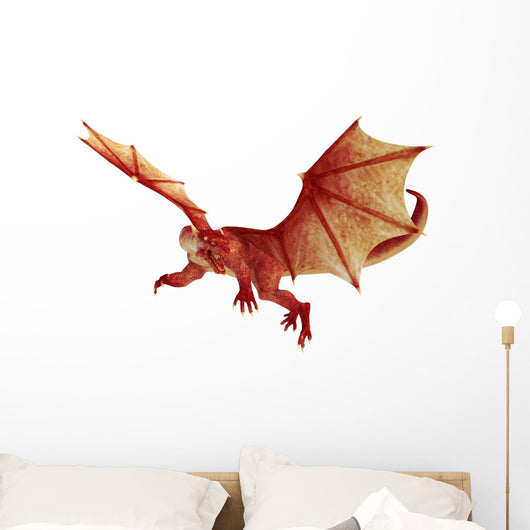 Red Dragon Wall Decal