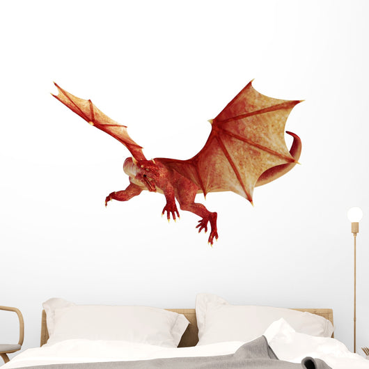 Red Dragon Wall Decal