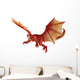 Red Dragon Wall Decal