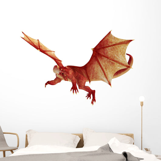 Red Dragon Wall Decal