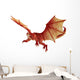 Red Dragon Wall Decal