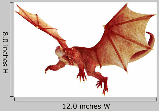 Red Dragon Wall Decal