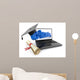 E-learning Laptop Diploma Wall Decal