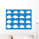 Collection of Vector Clouds Wall Decal