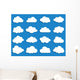 Collection of Vector Clouds Wall Decal