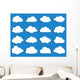 Collection of Vector Clouds Wall Decal