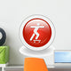 Light Red Icon Skateboarding Wall Mural