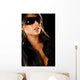 fashion woman portrait with sunglasses Wall Mural