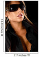 fashion woman portrait with sunglasses Wall Mural