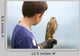 Youngster Holding Hawk