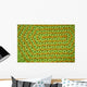 Green and Orange Loom Wall Mural