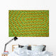 Green and Orange Loom Wall Mural