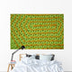 Green and Orange Loom Wall Mural