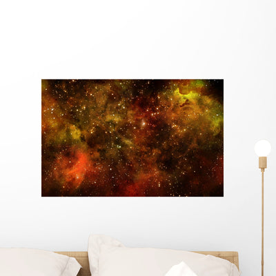 Starry Deep Outer Space shown on a wall
