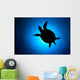 Silhouette Hawksbill Sea Turtle