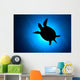 Silhouette Hawksbill Sea Turtle