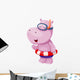 Hippo Vector Wall Decal