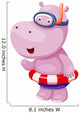 Hippo Vector Wall Decal
