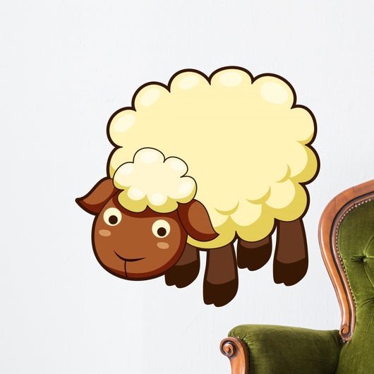 Cute sheep vector Wall Decal