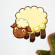 Cute sheep vector Wall Decal