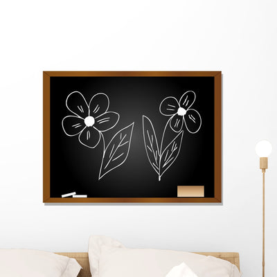 Conceptual Blackboard and White shown on a wall