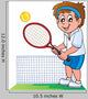 Cartoon Tennis Player