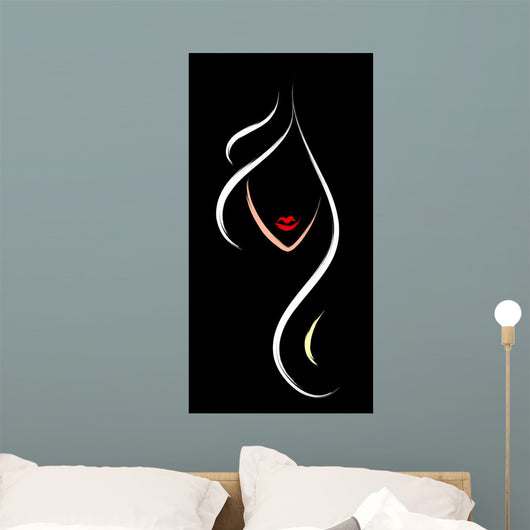 hair salon logo Wall Mural