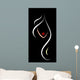 hair salon logo Wall Mural