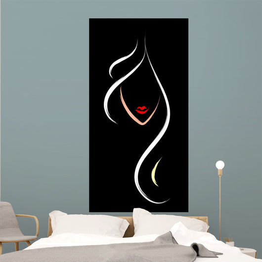 hair salon logo Wall Mural