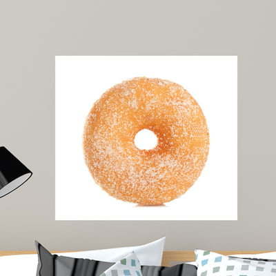Donut shown on a wall