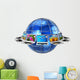 Global Computer Communication Concept Wall Decal