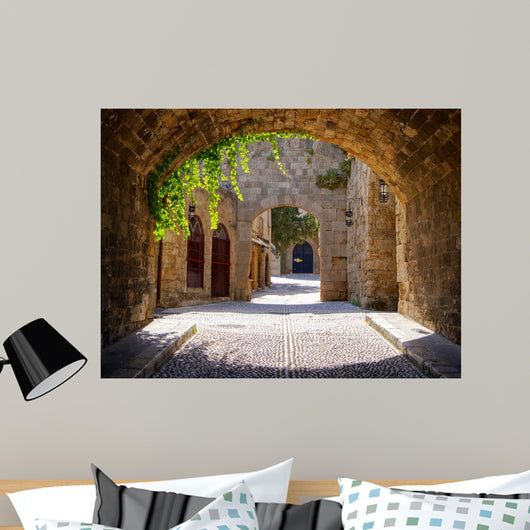 Medieval Arched Street Old