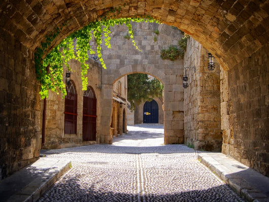 Medieval Arched Street Old