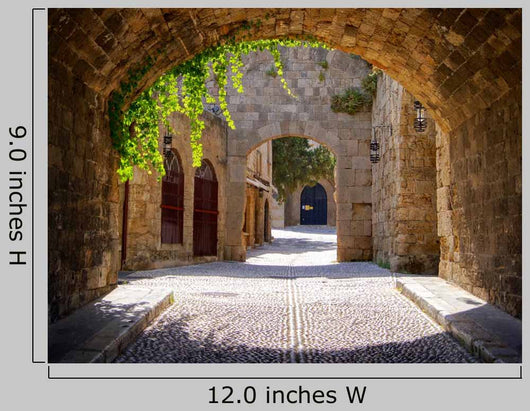 Medieval Arched Street Old
