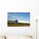 Semi truck going fast on interstate highway Wall Mural