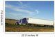 Semi truck going fast on interstate highway Wall Mural