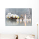 Still-life with candles and Orchideeenblüten Wall Mural