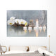 Still-life with candles and Orchideeenblüten Wall Mural