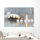 Still-life with candles and Orchideeenblüten Wall Mural