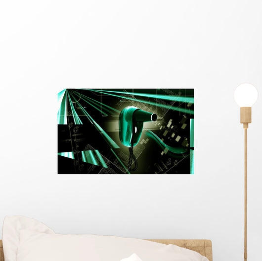 Hair Dryer Wall Mural