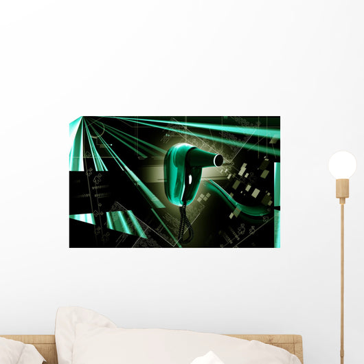 Hair Dryer Wall Mural