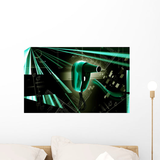 Hair Dryer Wall Mural