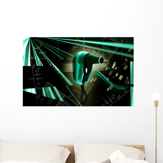 Hair Dryer Wall Mural