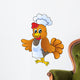 Cartoon chicken chef Wall Decal
