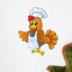Cartoon chicken chef Wall Decal